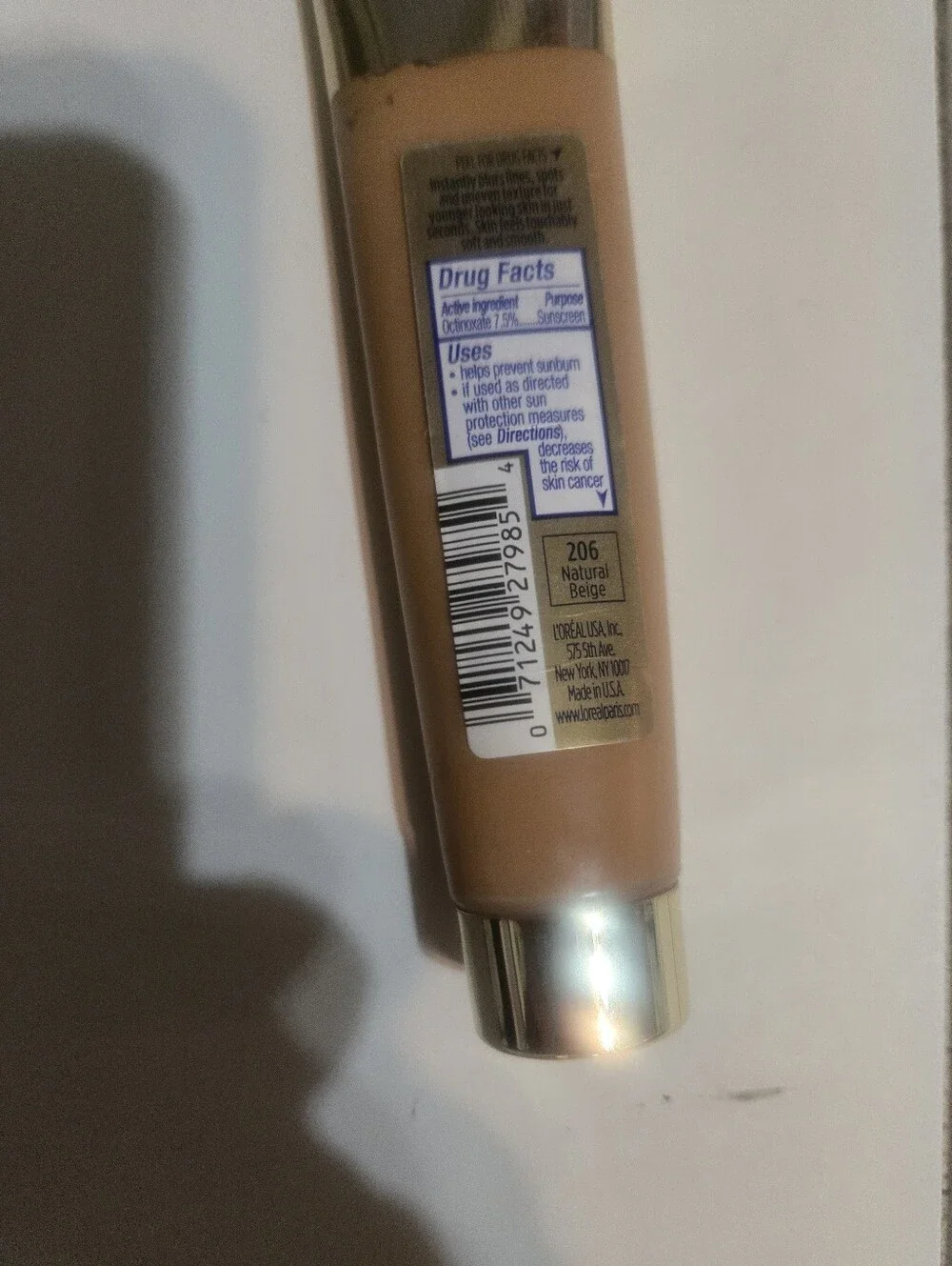 L'Oréal Visible Lift Blur Foundation - Beige 206 Natural Beige Nwot